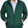 Men's Lightweight Full-Zip Jacket with a Stand Collar