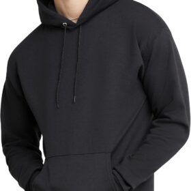 Men's Casual Fleece Pullover Hoodie with a Classic Sweatshirt Style