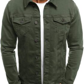 Men's Slim-Fit Denim Jacket with a Timeless Casual Design