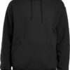 Men's Cotton-Blend Fleece Sweatshirt with a Hooded Pullover Design
