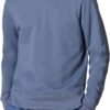 Men's Lightweight French Terry Crewneck Sweatshirt with Long Sleeves