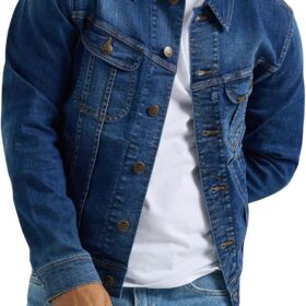 Men's Casual Denim Rider Jacket with a Flexible Everyday Design