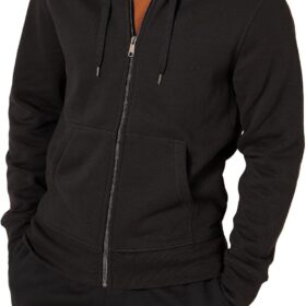 Men's Full-Zip Fleece Sweatshirt with an Adjustable Hood