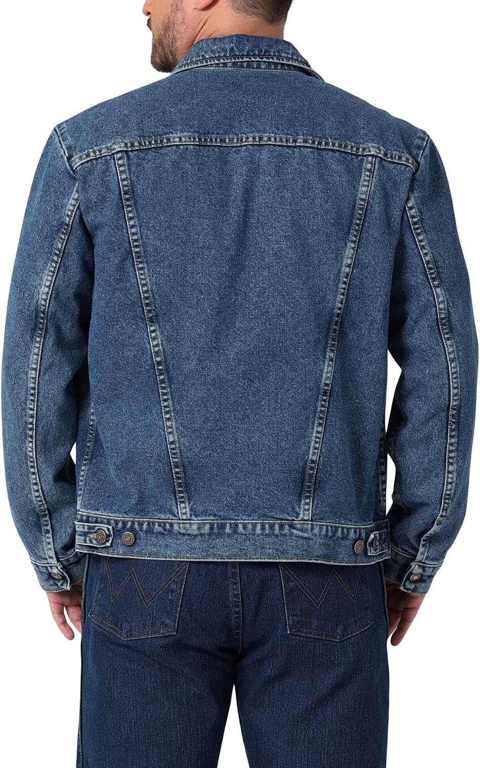 Men's Western-Inspired Unlined Denim Jacket with Classic Styling - Image 2