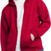 Men's Full-Zip Fleece Hoodie with a Comfortable Hooded Design