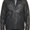 Men's Faux Leather Jacket with a Comfortable Regular Fit