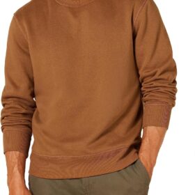 Men's Soft Fleece Crewneck Sweatshirt for Casual Everyday Wear