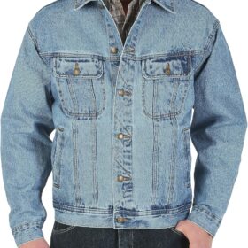 Men's Simple Unlined Denim Jacket for Everyday Wear